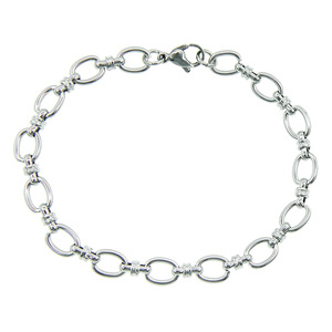 Collar con Colgante de Cadena en Forma de O, Cadena de Acero de Titanio Brillante, Tendencia de Moda, Tanjing - Product Image 3