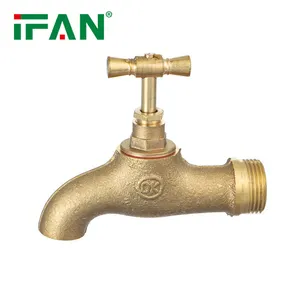 IFAN High Quality Brass Bibcock Faucet 1/2-3/4'' Garden Bib Tap Brass Bibcock Tap For Water Use