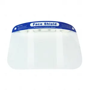 In Stock Protection Full Face Shield PET Double Side Anti Fog Direct Splash Protection Shield