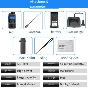 DR-1802L haute qualité portable jambon DMR Radio numérique UHF talkie-walkie 5km 5W nouveauté longue veille bleu anglais clé - Product Image 6