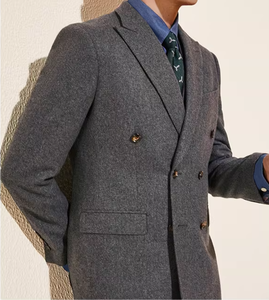 Blazer da Uomo in Lana Grigio Ardesia <span class=keywords><strong>su</strong></span> <span class=keywords><strong>Misura</strong></span>, Vestibilità Professionale per Eventi di Logistica Globale - Product Image 4