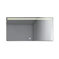 Большое прямоугольное светодиодное зеркало для ванной комнаты