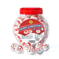 Groothandel Kerstman Gummy Candy 3D Balvormige Gevulde Jam Jelly Snoepjes voor Kerst Feest Favoriet Cadeau