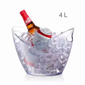 Hot bán cá nhân 4L 8L 12L logo của khách hàng nhựa rượu sâm banh rượu bia Xô đá với xử lý cho thanh - Product Image 2