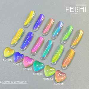 Pigmento para uñas de grado cosmético, polvos finos, pigmento magnético con <span class=keywords><strong>efecto</strong></span> de ojos de gato, pigmento inorgánico, óxido de <span class=keywords><strong>hierro</strong></span> - Product Image 4