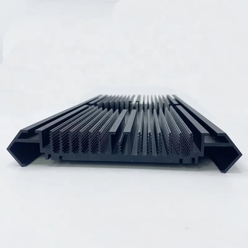Dissipador de calor de alumínio preto anodizado personalizado para a luz LED da arruela da parede da porta externa