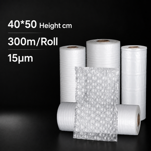 Rollo de <span class=keywords><strong>Plástico</strong></span> de Burbujas Ligero y Resistente a Impactos para Amortiguación, Película de Burbujas de Aire de <span class=keywords><strong>Plástico</strong></span> Degradable Inflable, Venta al <span class=keywords><strong>por</strong></span> Mayor - Product Image 1