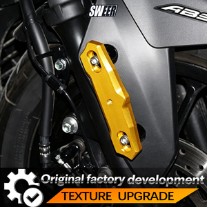 Cache-garde-boue avant de scooter en alliage d'aluminium pour <span class=keywords><strong>Yamaha</strong></span> XMAX <span class=keywords><strong>300</strong></span> 2018-2024, capuchon décoratif avec trou de montage, vente en gros, amélioration - Product Image 3