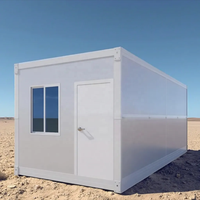 Maison préfabriquée en conteneur de 20 pieds, structure en acier personnalisable, isolation thermique pour une utilisation polyvalente (bureaux, hôtels, appartements)