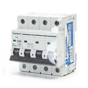 Disyuntor automático miniatura 4P 63A curva C gris, protección eléctrica para circuitos, ideal para instalaciones residenciales - Product Image 2
