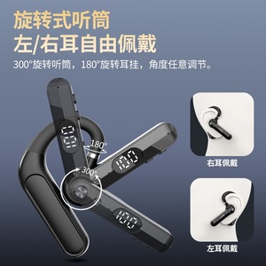 Auricular Bluetooth de un Solo Oído, Tipo Colgante, con Cancelación de Ruido, Carga Tipo C 6.0, con Carga Inversa - Product Image 3