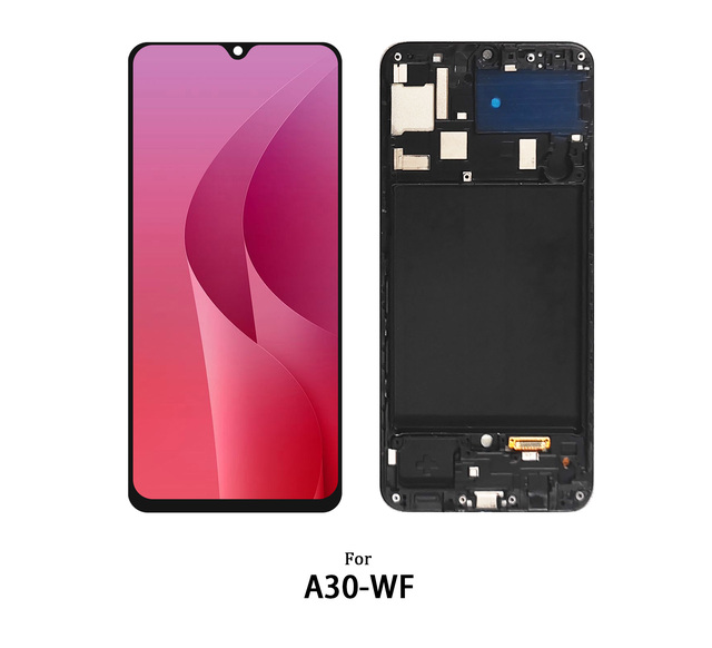 XJE Factory Mobile Phone Lcd 6.5'' Touch Screen for SAMSUNG A30 INCELL with Frame Lcd Touch Digitizer Assembly Replacement Part