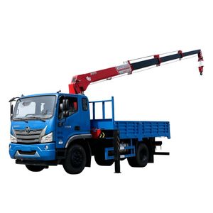 Grue télescopique montée sur camion Foton Rowor 4x2, 8 tonnes, 10 tonnes, grue de chargement pour camion à vendre - Product Image 1