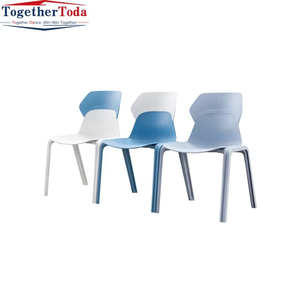 Chaise de conférence empilable avec accoudoirs, fauteuil en plastique, siège en plastique PP imperméable pour réunions, bureaux, écoles, salles de classe - Product Image 4