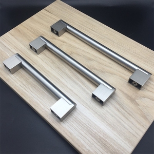 Furnitur Stainless Steel pegangan pintu kabinet u-bar pegangan tarik Laci kabinet berongga - Product Image 4