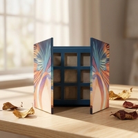 Boîte d'emballage personnalisée pour palette cosmétique, boîte en carton pour palette de fards à paupières, boîte d'emballage pour produits de beauté