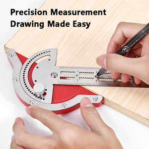 <span class=keywords><strong>Règle</strong></span> d'angle pour charpentier, jauge d'angle, <span class=keywords><strong>règle</strong></span> <span class=keywords><strong>de</strong></span> mesure d'arc, <span class=keywords><strong>règle</strong></span> <span class=keywords><strong>de</strong></span> traçage semi-circulaire, rapporteur, outils <span class=keywords><strong>de</strong></span> charpentier - Product Image 3