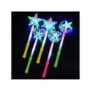 Hot Selling <b>LED</b> <b>Light</b> Stick Wand for Girls and Kids Princess Heart Snowflake Flashing <b>Star</b> Glowing Toy for Parties - Product Image 2
