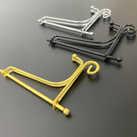 Vente chaude Réglable En Métal Chevalet Présentoir Pliable Plaque Titulaire Stand Photo Cadre Stand Noir Fer Chevalet Stand