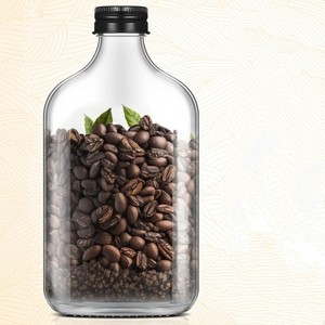 Bouteille en verre créative à col étroit pour jus, vodka, café infusé à froid, boissons – 200ml, 250ml, 350ml, 500ml - Product Image 5