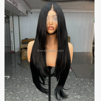 Perruques Lace Front Longues Bouclées Superposées en Mélange de Fibres Futura et de Fibres Haute Température, 30 Pouces, avec Lace Frontale 13*4, Perruque Plus Longue