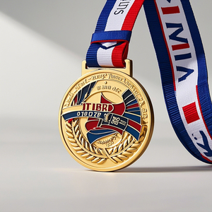 Factory Custom Your Own Logo Zinc Alloy 3D Gold Metal Wholesale Design School Award Marathon Running Sport Martial Arts Medals - Product Image 1