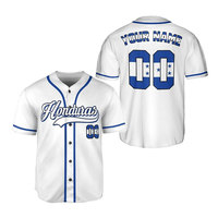 Chemise personnalisée de maillot de baseball du Honduras Honduras Camisas Hombres Maillot personnalisé Camisa De Honduras