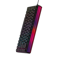 Ajazz NK68 Wired Mechanical Gaming Keyboard Rgb Backlit Ergonomic Keycaps English Layout for Pc Laptop Gamers