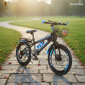 Sepeda Gunung Anak DomeRide Rem Cakram Ganda Gigi Variabel Garpu Kaku Tanpa Suspensi 20-inci Rangka Baja Karbon Tinggi - Product Image 1