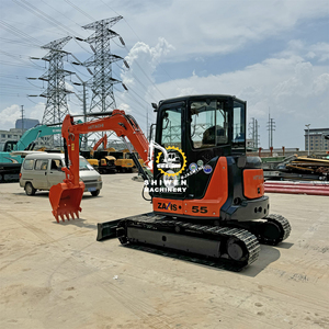 Offre Spéciale : Excavatrice d'occasion Hitachi ZX55, 28 kW de puissance, mini-engin de 5 tonnes, capacité de godet de 0,19 m³, modèle 2022, pour le bâtiment (ZX55, ZX60, ZX70, ZX75) - Product Image 6