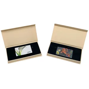 Caixa de papel para cartão de presente magnético de luxo com logotipo personalizado, caixa de papel para cartão de crédito VIP, caixa de papel para cartão de jogo VIP