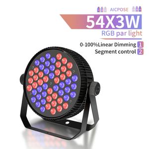 Luces LED Par para Escenarios de Eventos 54x3w DMX512 3en1 4en1 6en1, Foco LED Par para Fiestas y Discotecas - Product Image 2
