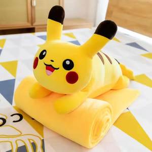 2 in 1 Niedliche Plüsch Tier decke Kissen Cartoon Elefant Tiger mit Decke Hochwertiges Geschenk für Kinder Kissen Gefüllter Plüsch - Product Image 2