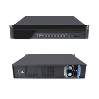Serveur de montage en rack de pare-feu 2U Pfsense Ubuntu Linux Microtik VPN 8 Lan 2 SFP + 10G i3 i5 i7 i99th Gen processeur OEM ODM Business