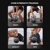Ballon d'exercice LEHE, haltères remplis d'eau, haltères réglables de 13,9 lb, poignée détachable, kettlebell Singolo pour l'entraînement musculaire