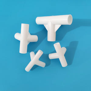 อุปกรณ์เสริมขายส่ง ตัวยึดพลาสติก PP แบบมุมฉาก ตัวแปลงมุมฉากสี่ทาง สามมิติ สำหรับราวแขวนผ้า - Product Image 3