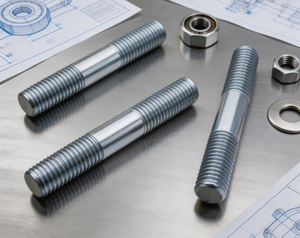 Vis à tête fraisée en acier au carbone résistant, zingué, DIN938, pour convoyeur, service personnalisé, machinerie de transport - Product Image 1