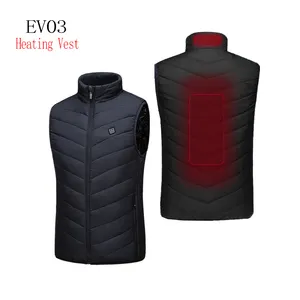 Rechargeable Thermal Power Bank USB Heating Vest Mens Winter Electric Heating Vest Waistcoat Tactical Fishing Winter Jacket Coat