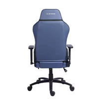 Chaise de jeu moderne en cuir PU Racing avec base à cinq étoiles, repose-pieds inclinable, pivotante, multifonction JR Racing