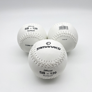 Pallone da Softball TAMANACO SB-120 in PVC, 12 Pollici, Bianco, Resistente agli Urti, Imbottito in Sughero, Cucito a Mano, Produzione Professionale Diretta - Product Image 6
