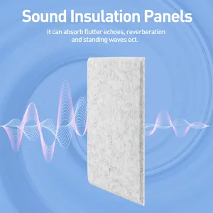 Vuông âm thanh hấp thụ tấm cảm thấy sợi polyester Acoustic tấm Tường cho đài phát thanh phòng thu