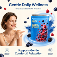 Poudre de baies SYC BIO Power, mélange quotidien de baies et de graines, soutien avancé au bien-être quotidien, 150g, 30 portions pour smoothies