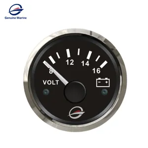 Original Marine Black 8-16V Auto Volt Messgeräte 52mm Messgerät Dieselmotor ECMS Voltmeter Für Boots schiff