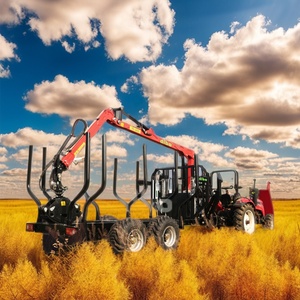 Machine forestière <span class=keywords><strong>Quad</strong></span> Bike Log Trailer 4.2/4.7/5.5/6.5/7m Grue Forêt <span class=keywords><strong>Bois</strong></span> <span class=keywords><strong>Remorque</strong></span> <span class=keywords><strong>pour</strong></span> Tracteur Avec Moteur Roulement Noyau - Product Image 4