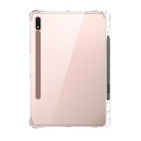 Samsung Galaxy Tab için S6 10.5 ''SM-T860 SM-T865 temizle TPU kalem yuvası tutucu kılıf şeffaf yumuşak silikon hava yastığı kabuk kapak