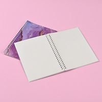 Petit livre de compte d'étudiant créatif simple et frais Double face Sky Design A5 couverture en papier pour cahier à spirale pour les marques en ligne