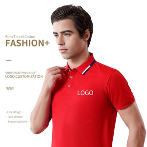 Camisa Polo de Negocios, Primavera-Verano 2023, Nueva Camisa Polo de Color Liso, Camisa Polo con Solapa Bordada, Ropa para Hombre - Product Image 1