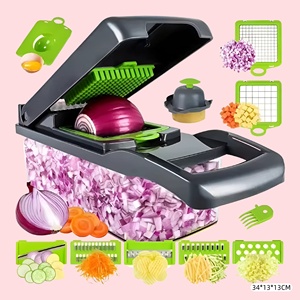 <strong>Kitchen</strong> <strong>Gadget</strong> Trend Wooden Handle <strong>Kitchen</strong> Tool and <strong>Gadget</strong> Silicone <strong>Kitchen</strong> <strong>Gadget</strong> Electric Animal Chopper Vegetable Cutter <strong>Man</strong> - Product Image 4