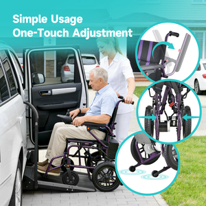 ベストセラー電動車椅子折りたたみ式歩行器軽量電動自動車椅子 - Product Image 4