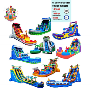 Toboggan gonflable géant en PVC de haute qualité pour adultes, avec piscine, pour les loisirs et les jeux en plein air - Product Image 1